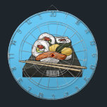 Sushi cartoon illustration  dartboard<br><div class="desc">Sushi cartoon illustration</div>
