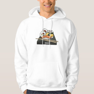 Sushi cartoon illustration  hoodie
