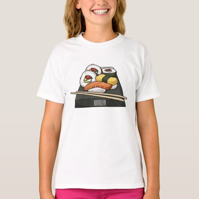 Sushi cartoon illustration  T-Shirt (Front)