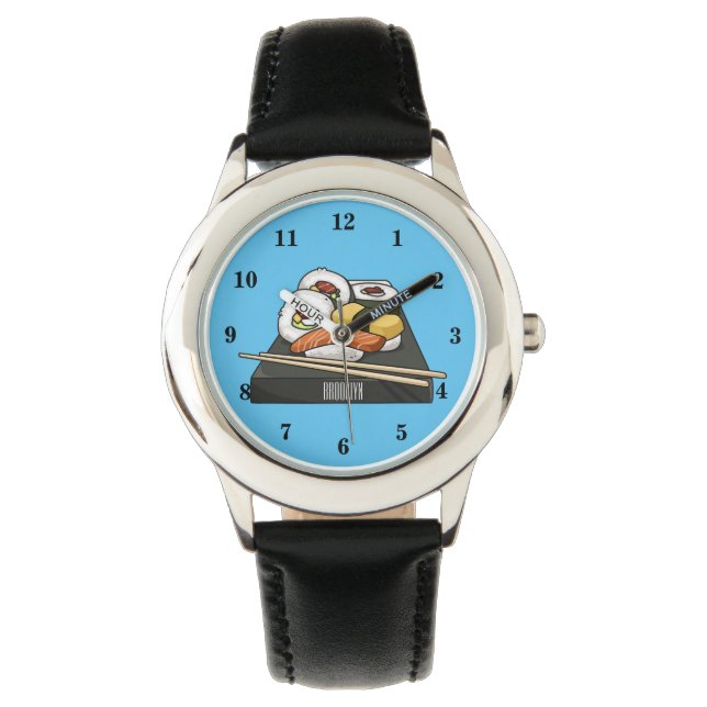 Sushi cartoon illustration watch (Front)