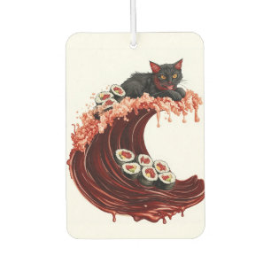 Sushi Cat Dreams � Quirky Japanese Food Kitty Car Air Freshener
