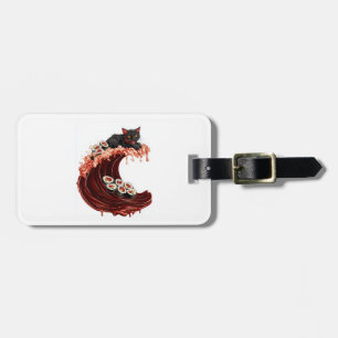 Sushi Cat Dreams � Quirky Japanese Food Kitty Luggage Tag
