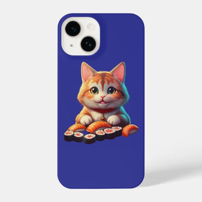 Sushi Cat iPhone 14 Case (Back)