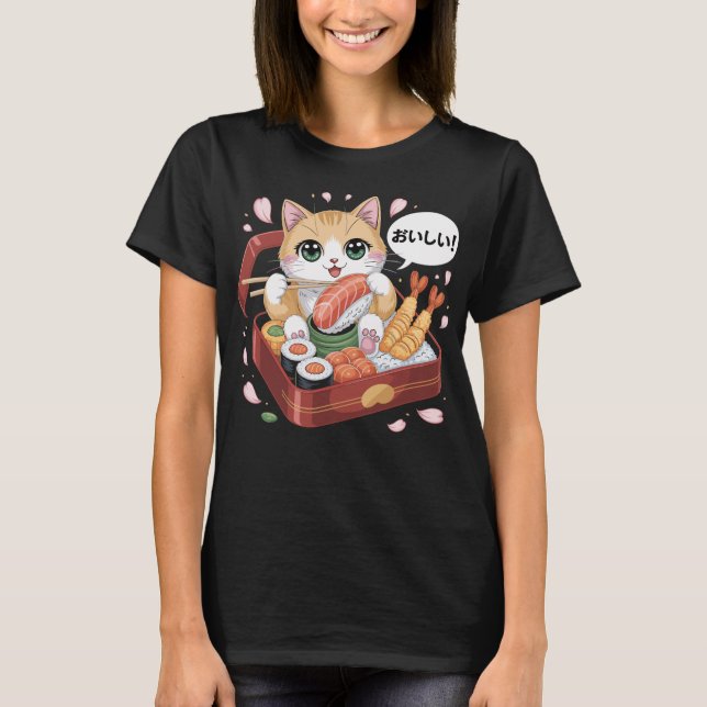 sushi cat Kawaii shirt (Front)