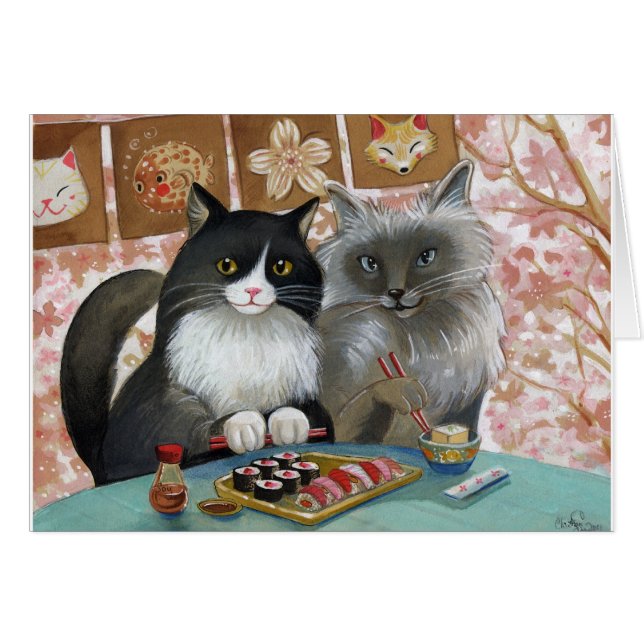 Sushi Cat Lovely Pair (Front Horizontal)