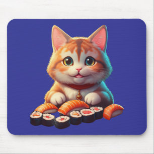 Sushi Cat Mouse Pad
