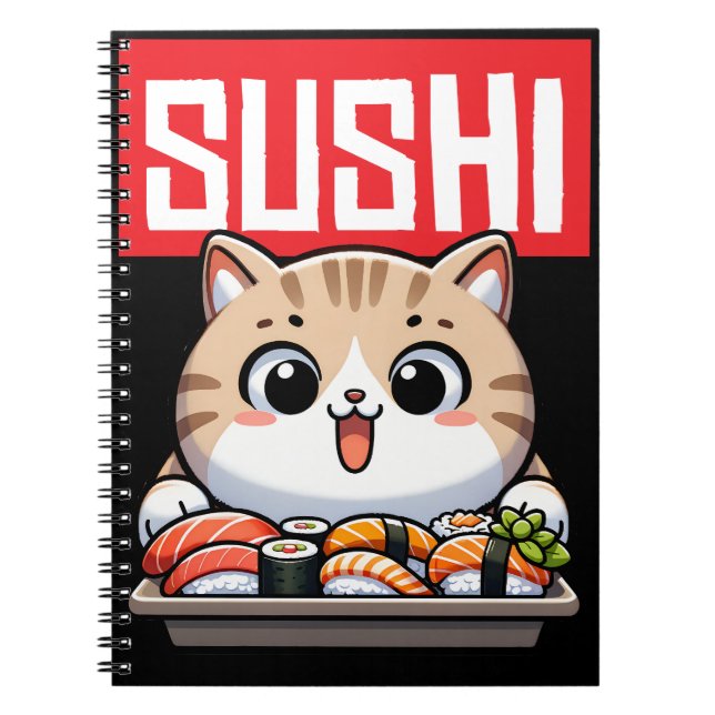 Sushi Cat Notebook (Front)
