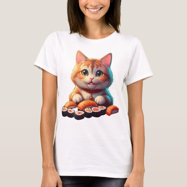 Sushi Cat T-Shirt (Front)