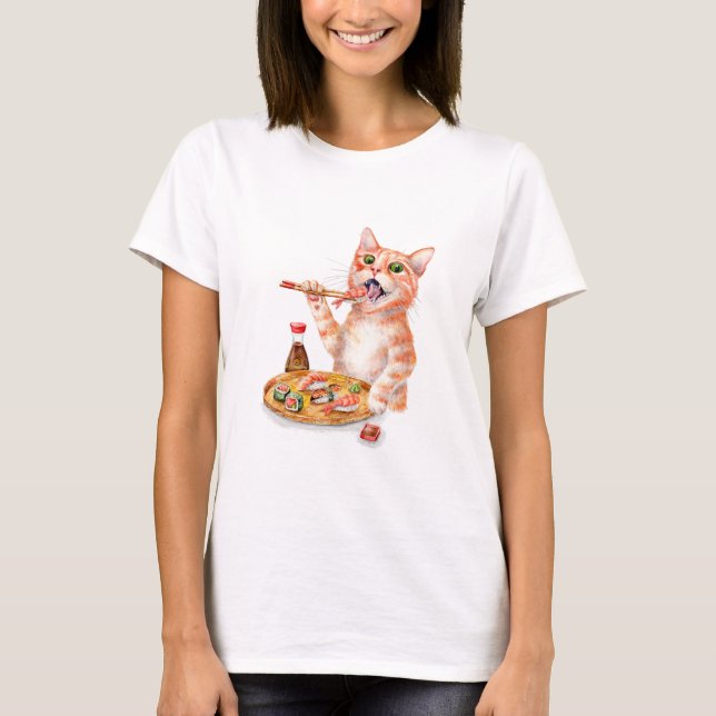 Sushi Cat T-Shirt (Front)