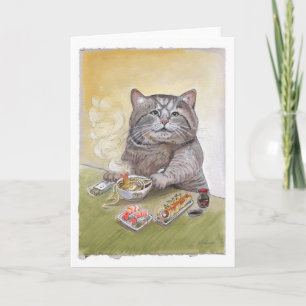 Sushi Cat Tempura Udon Card
