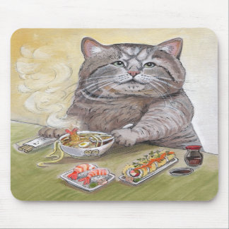 Sushi Cat - Tempura Udon Mousepad