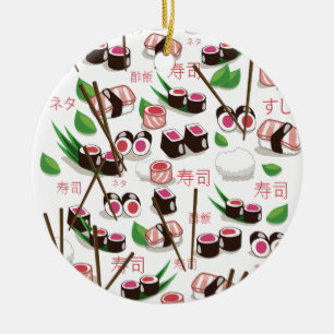 Sushi Ceramic Ornament