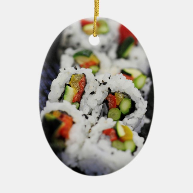 Sushi Ceramic Tree Decoration (Front)
