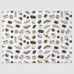 Sushi Characters Pattern Tissue Paper