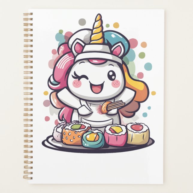 Sushi Chef Unicorn (1) Planner (Front)
