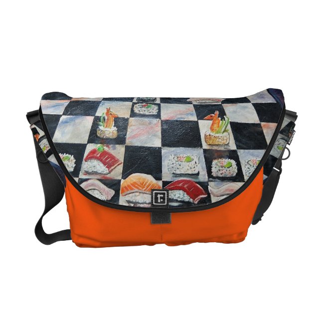 Sushi Chess Bag Courier Bag (Front)