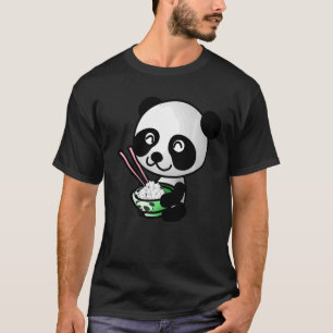 Sushi Chopsticks Panda Bear Wild Bear Salmon Sushi T-Shirt