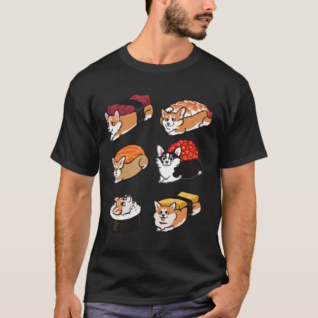 Sushi Corgi T-Shirt (Front)