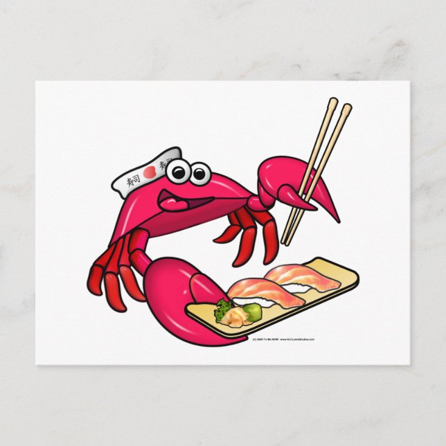 Sushi Crab Postcard (Front)