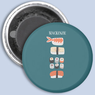 Sushi Custom Name Magnet