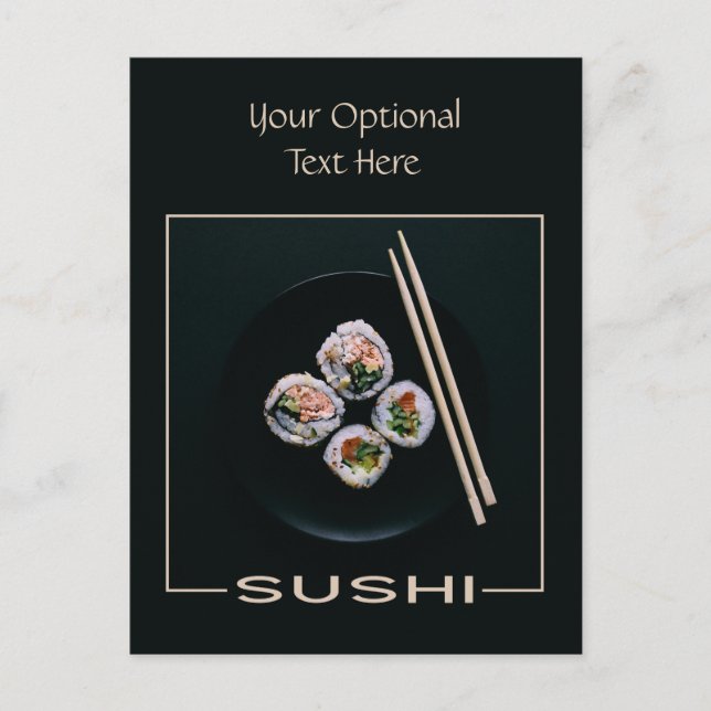 Sushi custom postcard (Front)
