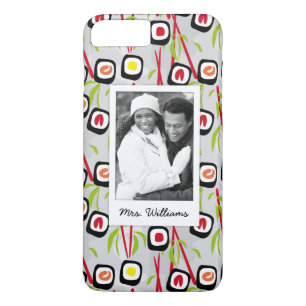 Sushi Design Pattern   Monogram iPhone 8 Plus/7 Plus Case