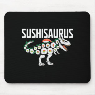 Sushi Dinosaur T-rex Japanese Food Funny Sushi Rol Mouse Pad