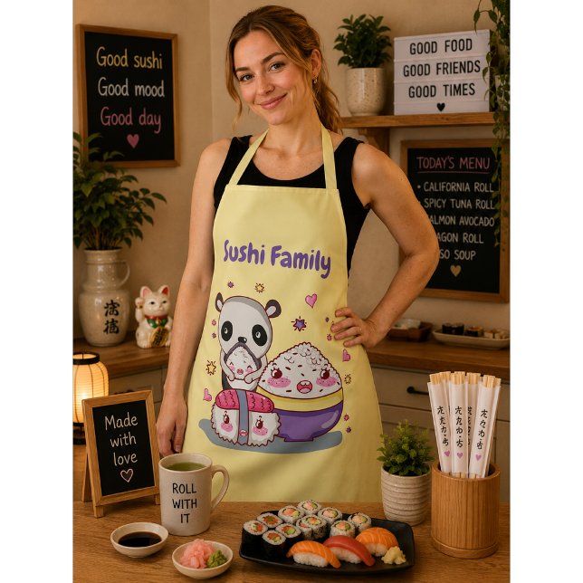 Sushi Family Apron (Creator Uploaded)