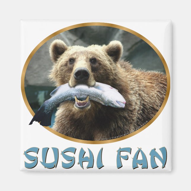 Sushi Fan Magnet (Front)