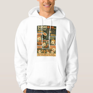 Sushi Festival Poster Design Hoodie