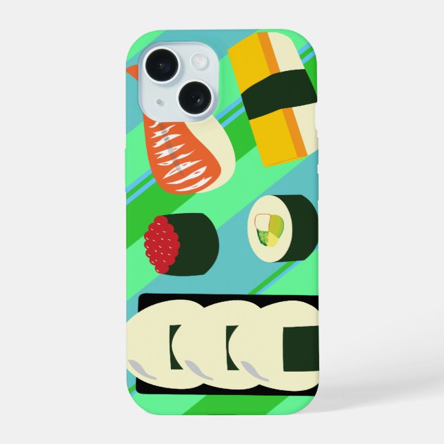 Sushi Fun iPhone 15 Case (Back)