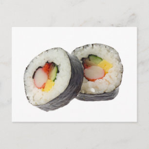 Sushi - Futomaki Postcard