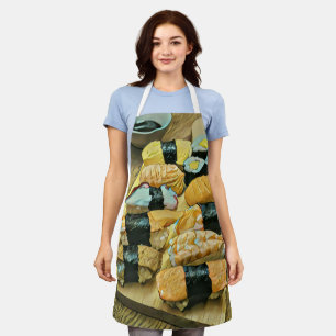Sushi gift for food lovers apron