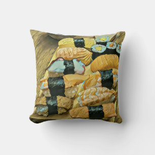 Sushi gift for food lovers cushion