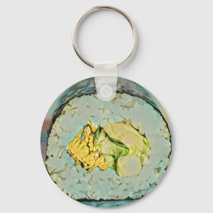 Sushi gift for food lovers key ring
