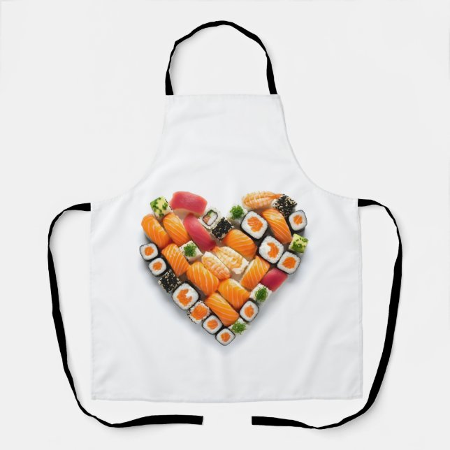 Sushi heart apron (Front)