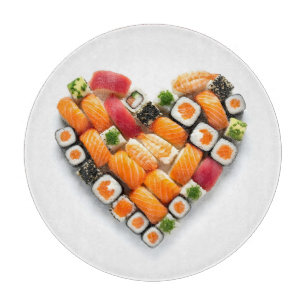 Sushi heart cutting board