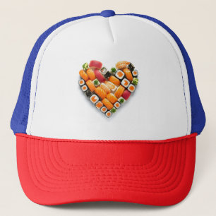 Sushi heart trucker hat