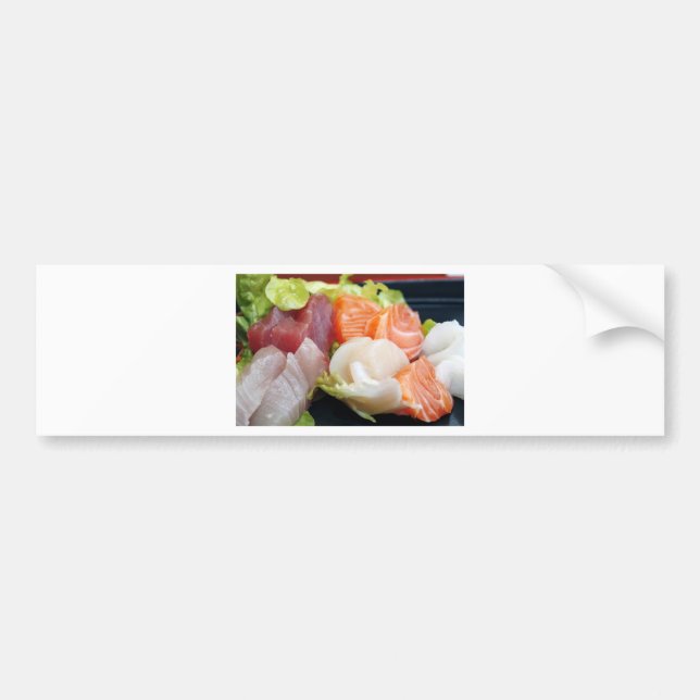 Sushi Japanese Delicious Asian Food Yummy Bumper Sticker (Front)