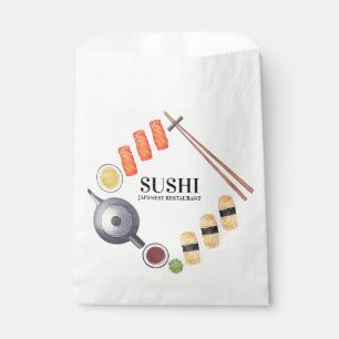 Sushi Japanese Food Favour Bag