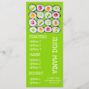 Sushi Japanese restaurant wasabi dinner menu