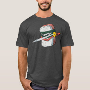 Sushi Japanese Samurai Art Cute Sushi Lovers Art T-Shirt