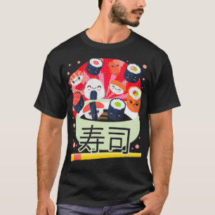 Sushi Kawaii Cute Japanese Food Japan Anime Manga  T-Shirt