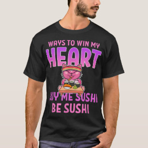 Sushi LGBT Cat LGBTQ Gay Pride Maki Anime Figure M T-Shirt