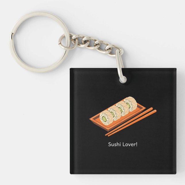 Sushi Lover Key Ring (Front)