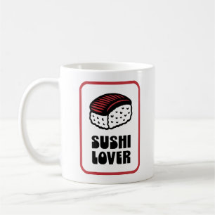 Sushi lover nigiri retro aesthetic coffee mug