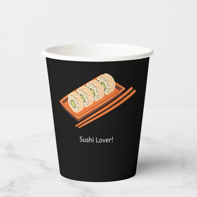 Sushi Lover Paper Cups (Front)