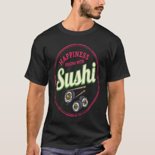 Sushi Maki Retro Hoso Maki Vintage Gourmet Japan S T-Shirt