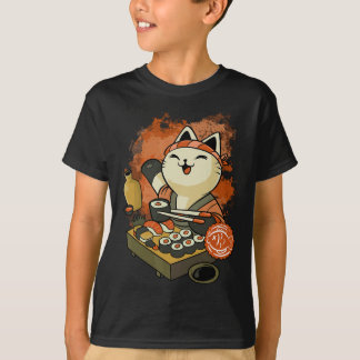 Sushi Master Cat T-Shirt