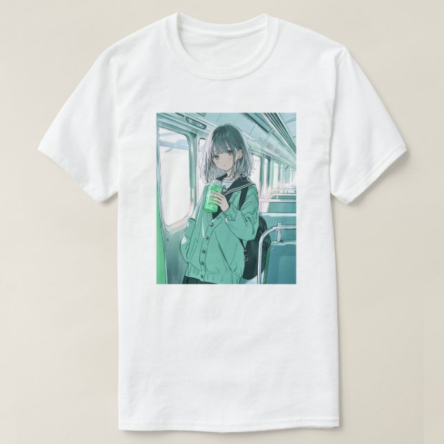 Sushi Musume JK · Home Fun Melon Soda T Generative T-Shirt (Design Front)